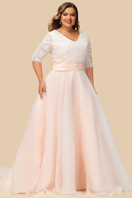 Robe De Princesse Nuptiale En Organza - gallery 5