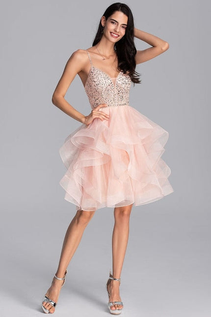 Robe De Princesse Tulle Volants Rose - gallery 3