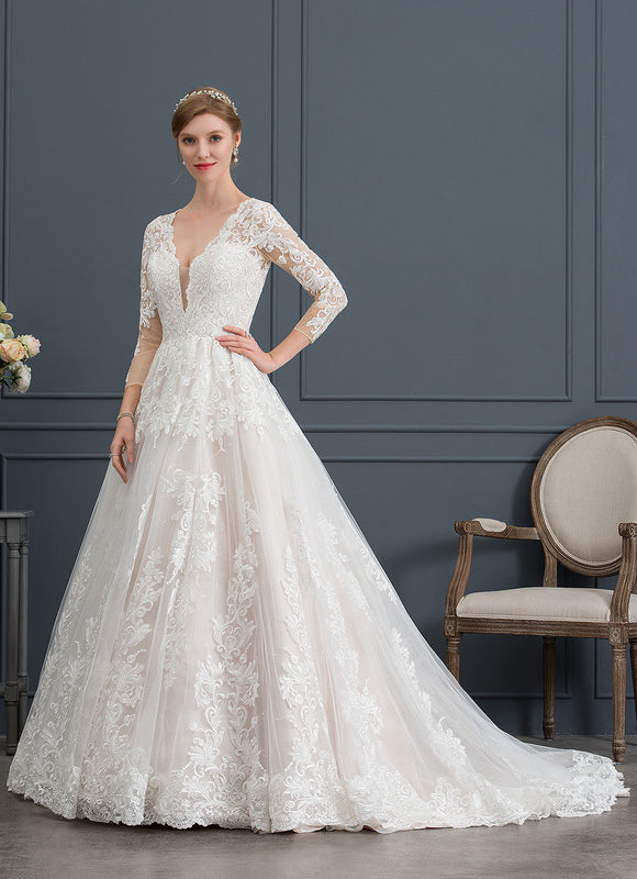 Robe De Princesse Nuptiale Brodée - gallery 5