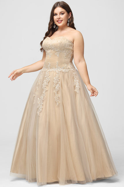Robe De Princesse Tulle Beige - gallery 8