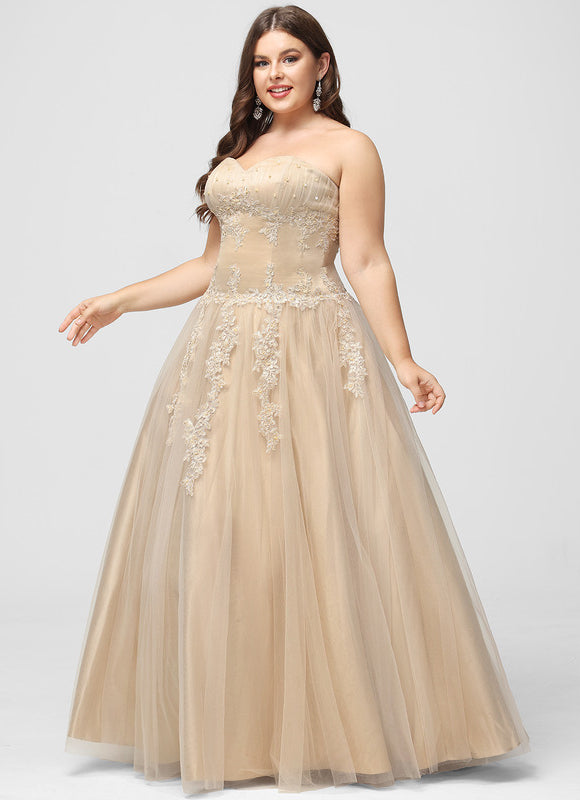 Robe De Princesse Tulle Beige - gallery 8