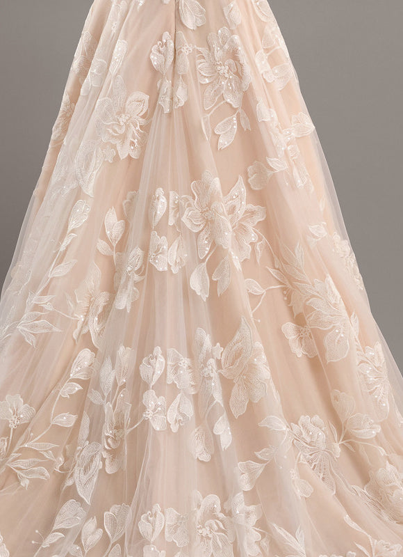 Robe De Princesse Nuancée Florale - gallery 7