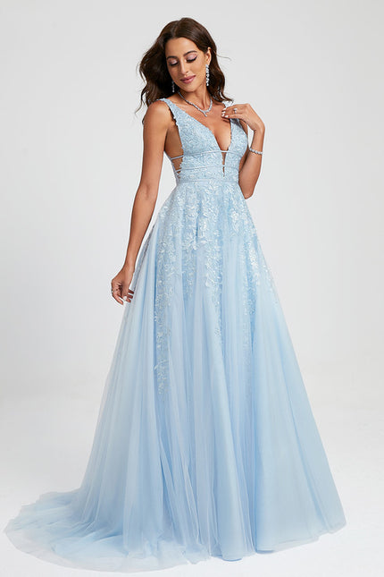 Robe De Princesse Bleue Délicate - gallery 2