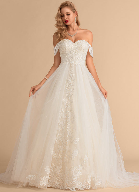 Robe De Princesse Éblouissante Ivoire