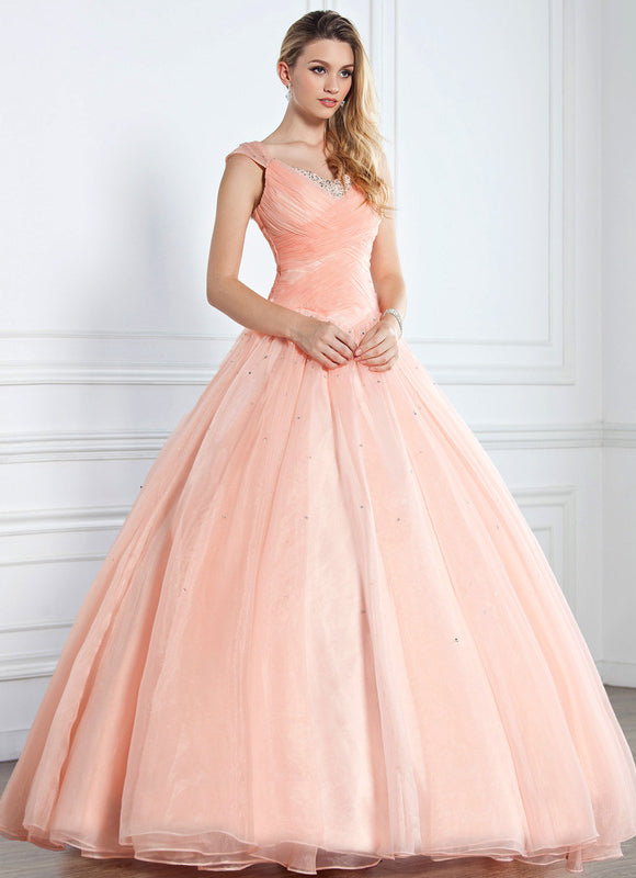 Robe De Princesse De Bal Corail