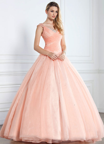 Robe De Princesse De Bal Corail