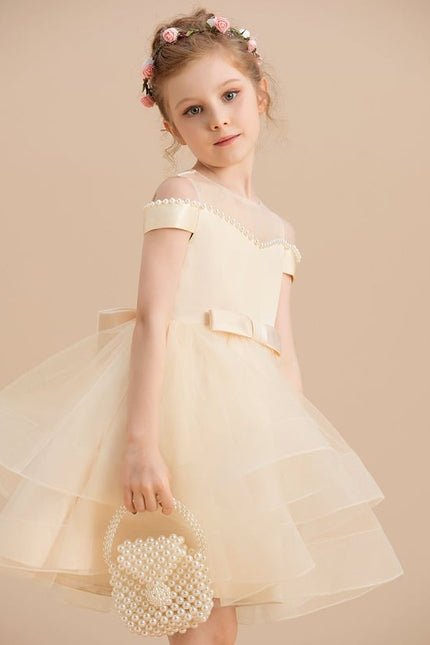 Robe De Princesse Satin Crème - gallery 4