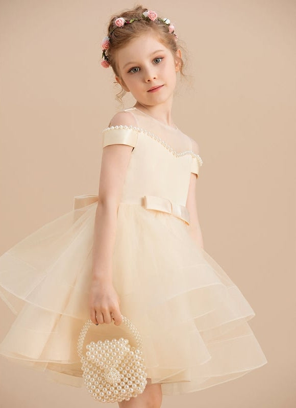 Robe De Princesse Satin Crème - gallery 4