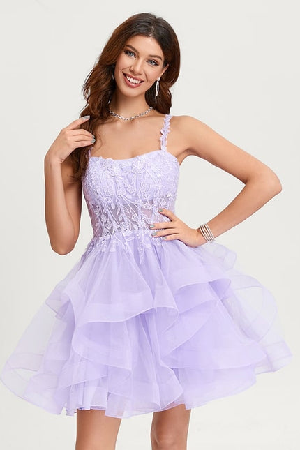 Robe De Princesse Tulle Asymétrique Saumon
