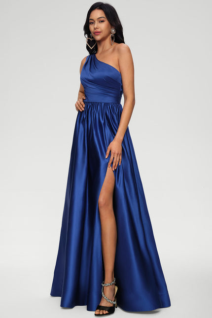 Robe De Princesse Satin Asymétrique - gallery 2