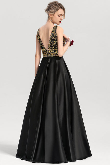 Robe De Princesse Satin Verte - gallery 4