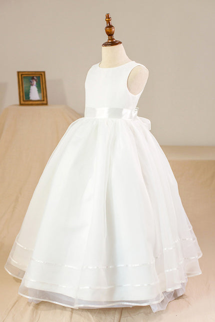 Robe De Princesse En Satin Aérienne - gallery 2