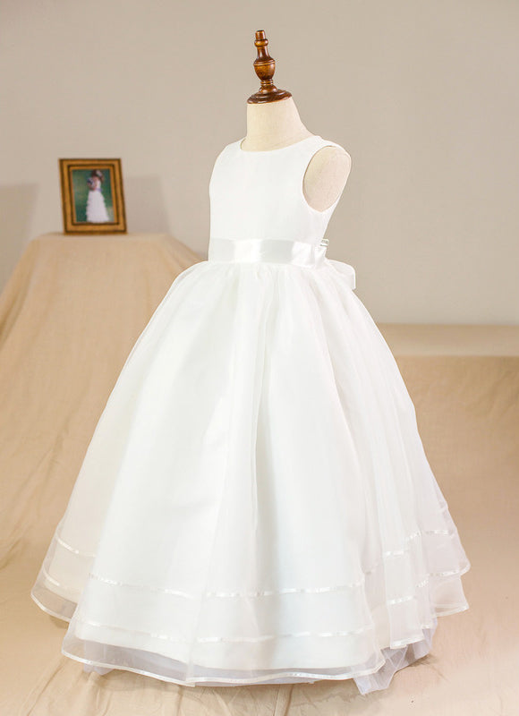 Robe De Princesse En Satin Aérienne - gallery 2