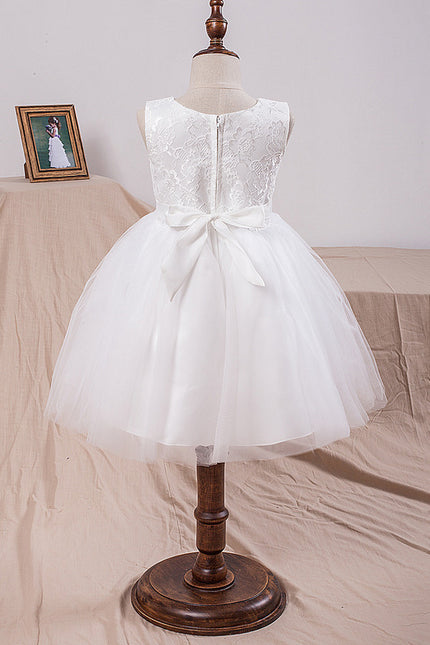 Robe De Princesse Enfantine Blanche - gallery 3