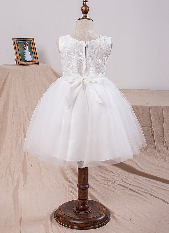Robe De Princesse Enfantine Blanche - gallery 3