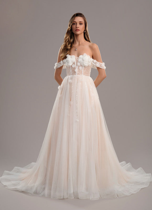Robe De Mariee Princesse A Paillette - gallery 3