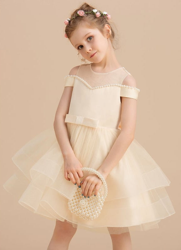 Robe De Princesse Satin Crème - gallery 5