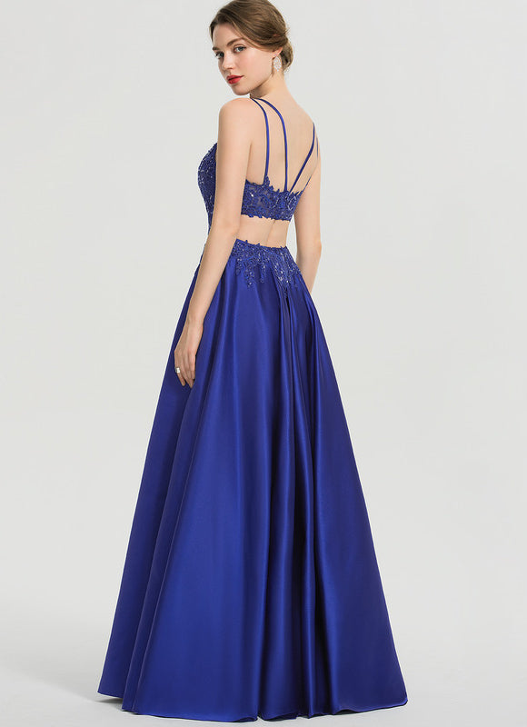 Robe De Princesse Bleue Scintillante - gallery 4