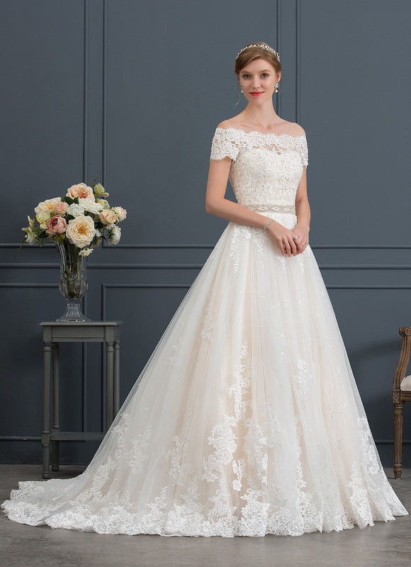 Robe De Princesse Éblouissante Tulle - gallery 3