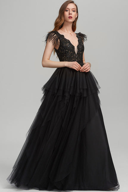 Robe De Princesse Noire Volumineuse - gallery 3