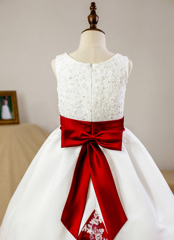 Robe De Princesse Satinée Bicolore - gallery 3
