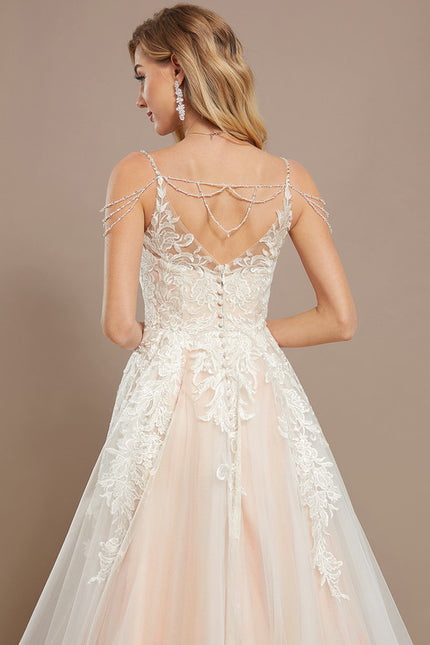 Robe De Princesse En Tulle Brodé - gallery 4