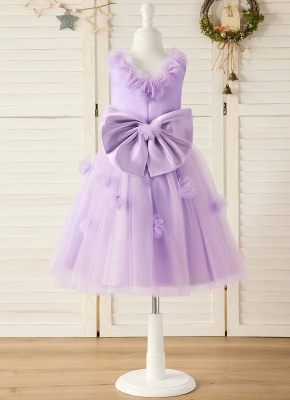 Robe De Princesse Lilas Évasée - gallery 2