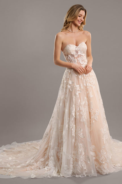 Robe De Princesse Nuancée Florale - gallery 1