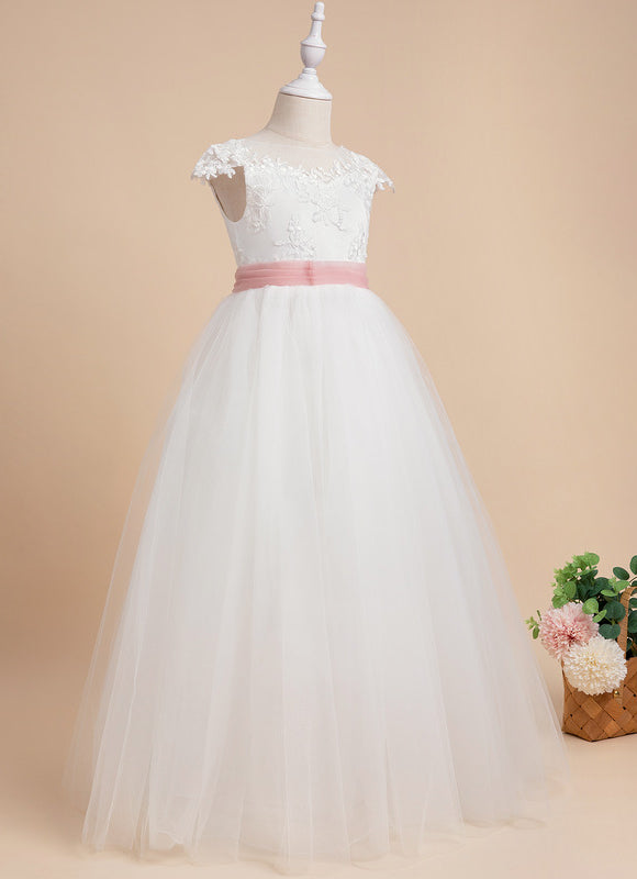 Robe De Princesse Princesse Dentelle Blanche - gallery 8