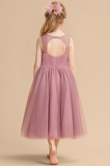 Robe De Princesse Tulle Rose Ornée - gallery 7