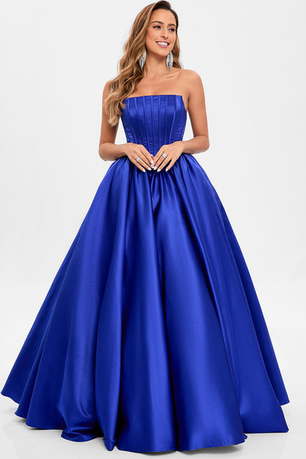 Robe De Princesse Satin Bleu