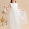Robe De Princesse Enfant Blanche Brodée