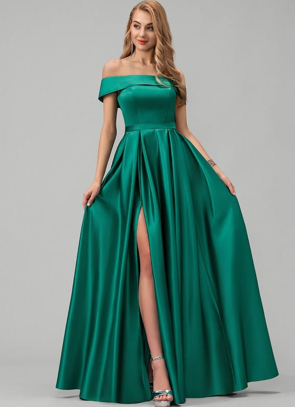 Robe De Princesse Émeraude Sombre - gallery 1