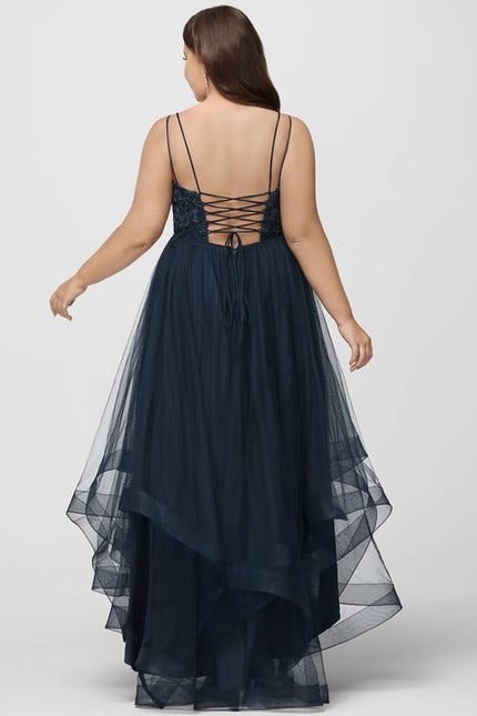 Robe De Princesse Asymétrique Marine - gallery 9
