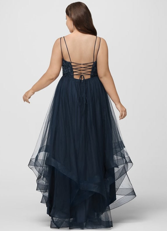Robe De Princesse Asymétrique Marine - gallery 9