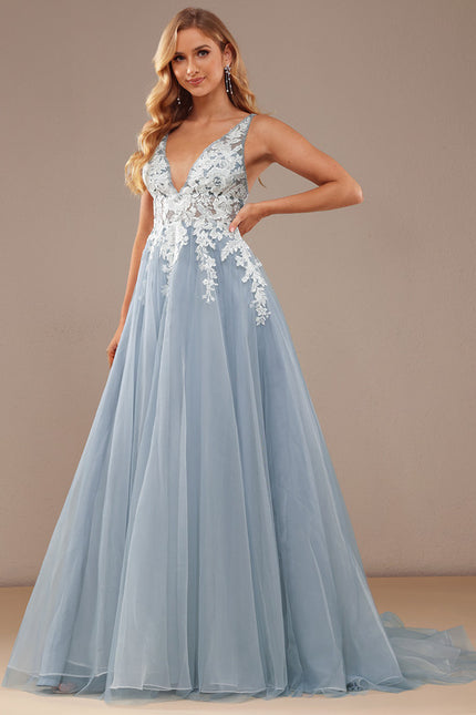 Robe De Princesse En Tulle Brodé - gallery 4