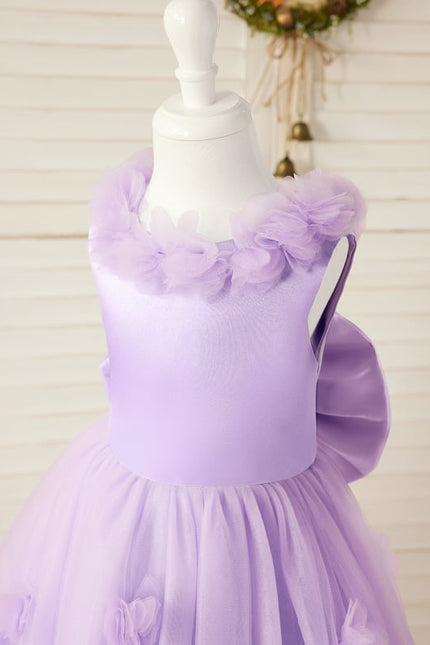 Robe De Princesse Lilas Évasée - gallery 3
