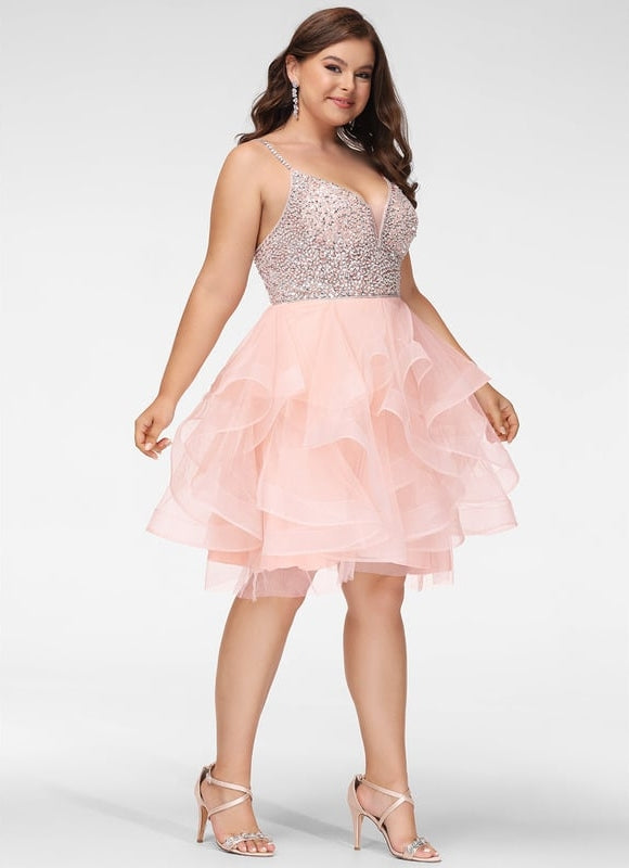 Robe De Princesse Tulle Volants Rose - gallery 9
