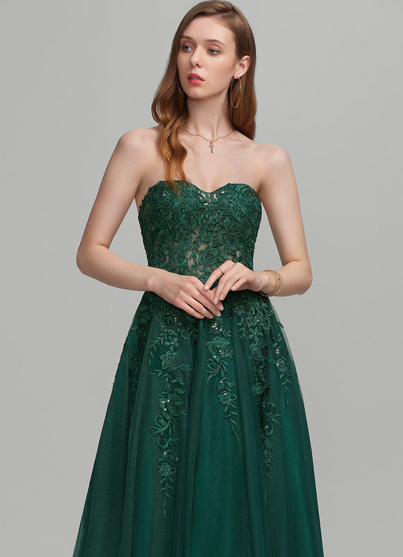 Robe De Princesse Émeraude Élégante - gallery 2