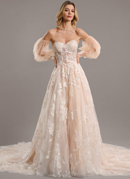 Robe De Princesse Nuancée Florale