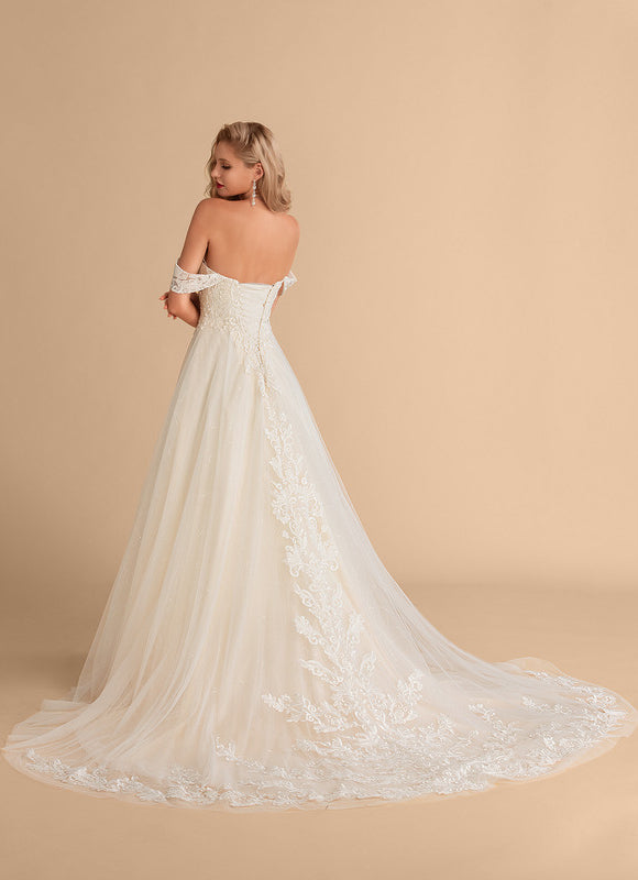 Robe De Princesse Éblouissante Ivoire - gallery 5