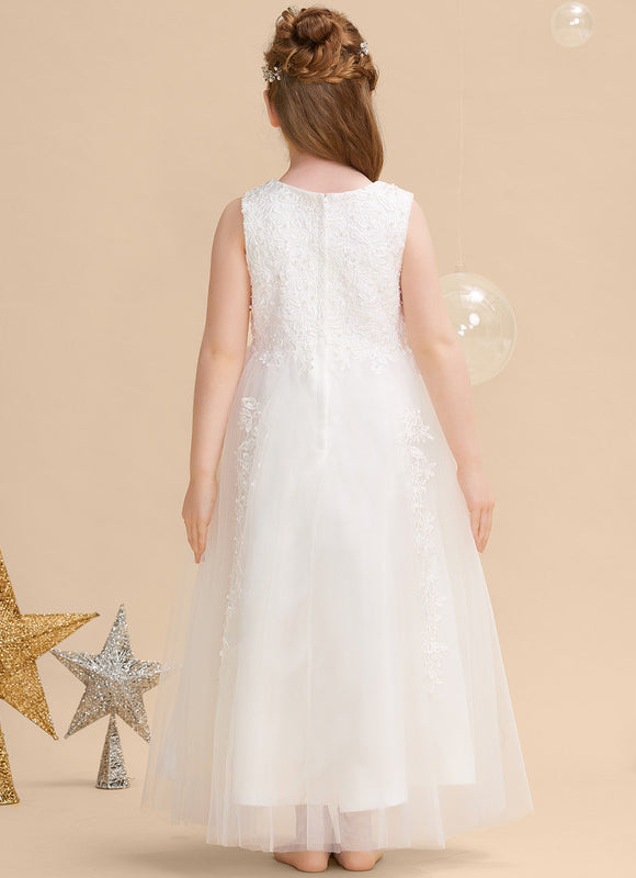 Robe De Princesse Enfant Blanche Brodée - gallery 2