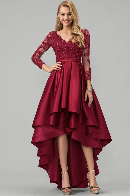 Robe De Princesse Satin Frangée - gallery 1