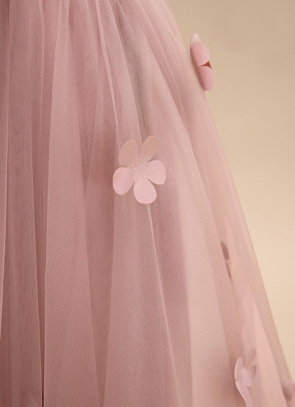 Robe De Princesse Florale Rose - gallery 6