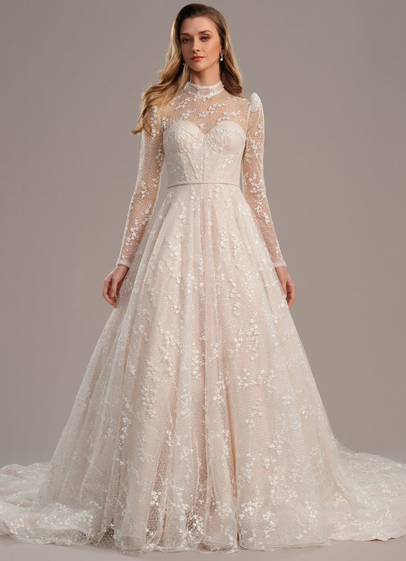 Robe De Princesse Dentelle Bohème - gallery 1