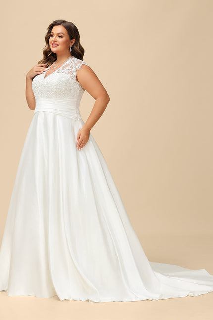 Robe De Princesse Élégante Satinée - gallery 7