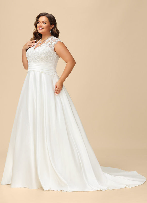 Robe De Princesse Élégante Satinée - gallery 7
