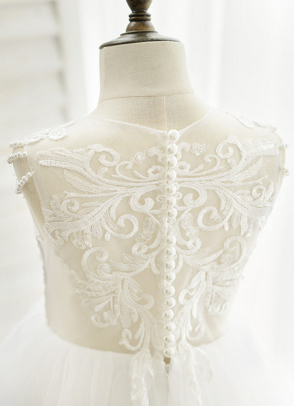 Robe De Princesse Blanche Élégante - gallery 4