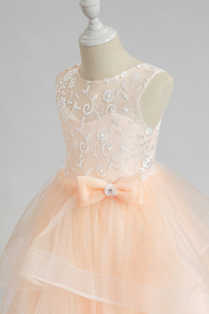 Robe De Princesse Tulle Pêche Douce - gallery 2