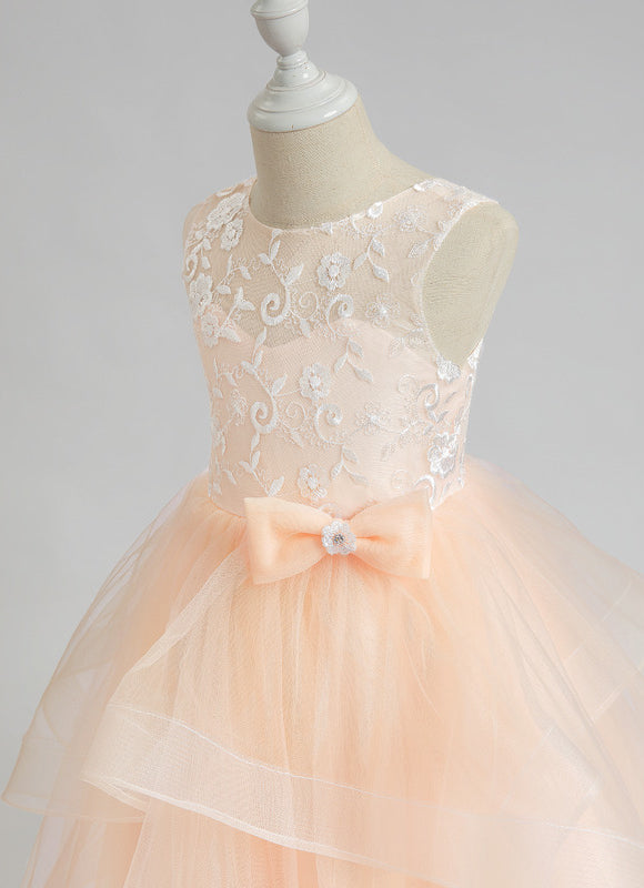 Robe De Princesse Tulle Pêche Douce - gallery 2